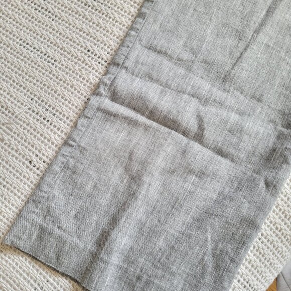 LONG TALL SALLY Light Grey Pinstripe Wide Leg Trousers - Picture 3 of 4